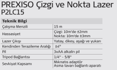 Prexiso P2LC15 Çizgi Lazeri