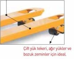 Biglift RM ACE 25 Beyaz Teker 2.5 Ton Transpalet