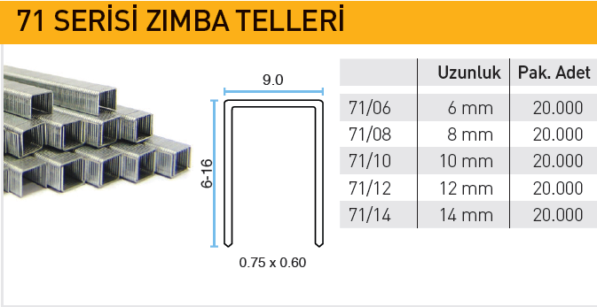 Bea 71 Serisi Zımba