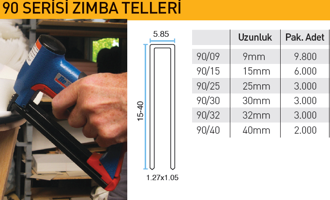 Bea 90/15 Serisi Zımba