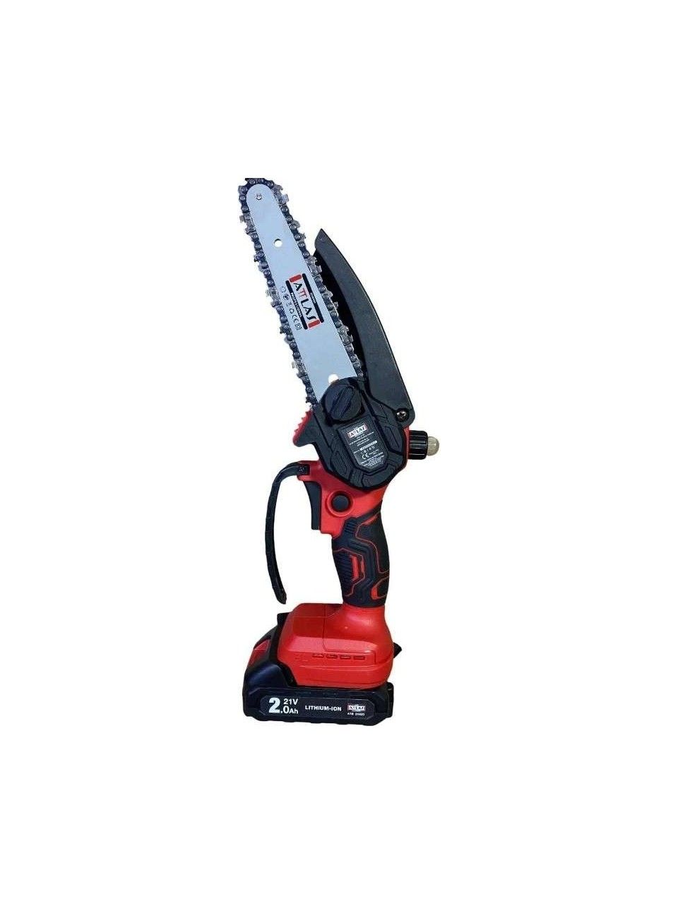 Attlas ATB 21 BT 20W 2Ah Akülü Kömürsüz Budama Testeresi Çift Akülü 15cm
