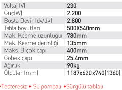 Norton Compact CM 42 Seramik, Mermer, Granit ve Ateş Tuğlası Kesme Makinası