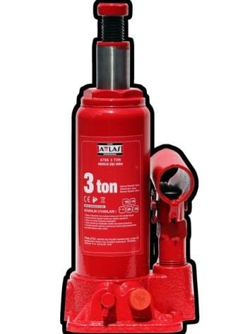 Attlas Atsk 3 Ton Hidrolik Şişe Kriko - A1201002