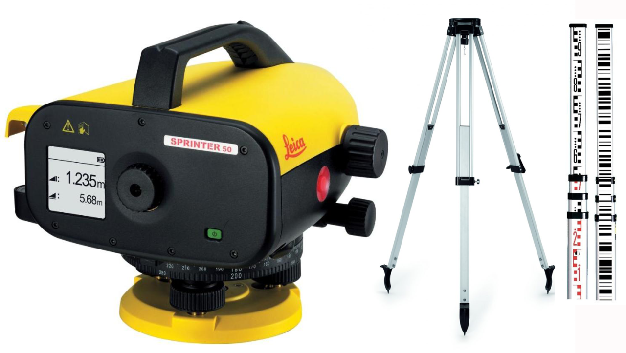 Leica Sprinter 50 Dijital Nivo SET
