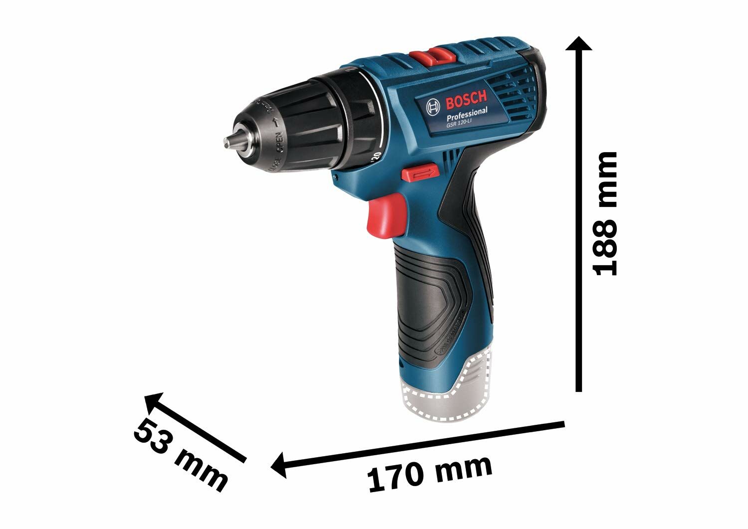 Bosch GSR 120-LI Solo Aküsüz
