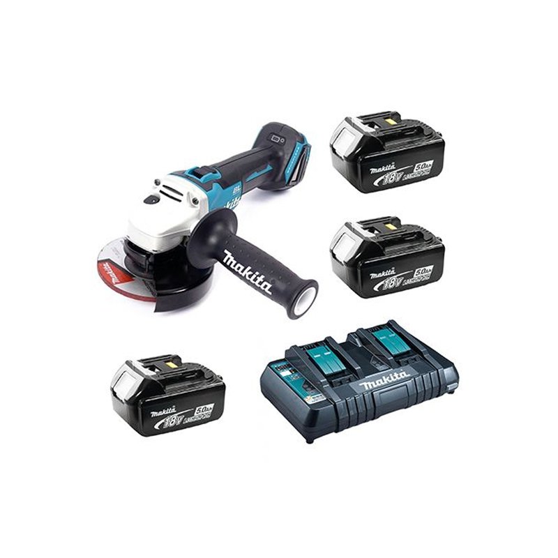Makita MKP4PT1833 DGA504Z Taşlama 3 Akülü Set 125 Lik