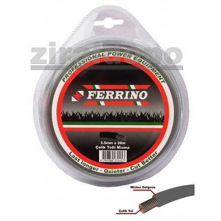 Ferrino 3,5 mm 22 mt çelik misina