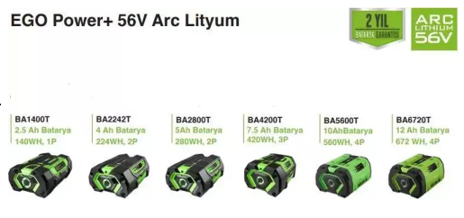 Ego BA2242T Power Plus 56 V 4 Ah Yedek Akü