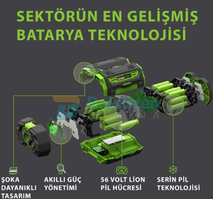 Ego BA4200T Power Plus 56 V 7.5 Ah Yedek Akü