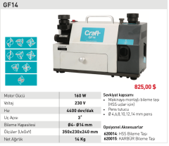 Craft & OZCO   GF14  Freze Ucu Bileme Motoru