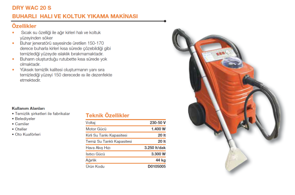 FLORA DRY WAC 20 S BUHARLI KOLTUK YIKAMA