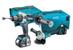 Makita DGA454Z Avuç Taşlama ve DHP481Z Darbeli Matkap Vidalama Seti