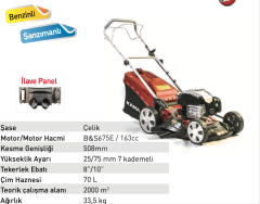 Kama By Reis BMS 51 Şanzumanlı Benzinli Çim Biçme Makinası