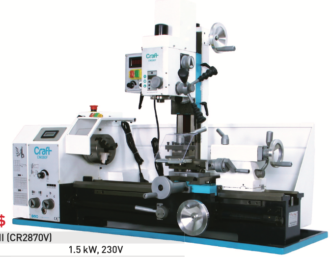 Craft & OZCO  CM280F Torna Ve Freze Kombine Makinası