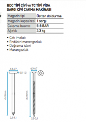 Bea 902 DC Başlı Sargı Çivi Makinası