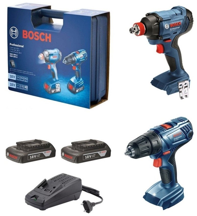 Bosch GSR 180-LI + GDX 180-LI(2x2Ah)