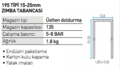 Bea 195/25-526 Yatakçı ve Koli Kapama Zımba Makinası