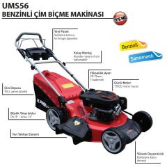 Kama UMS56 Benzinli Çim Biçme Makinesi
