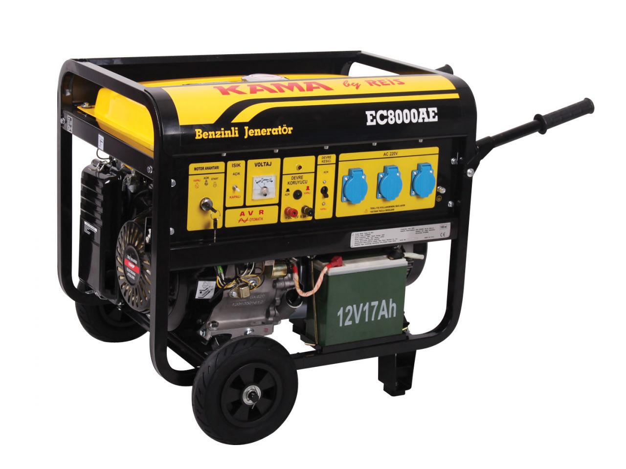 Kama EC 8000 AE Kargo Bedava Benzinli Jeneratör Marşlı