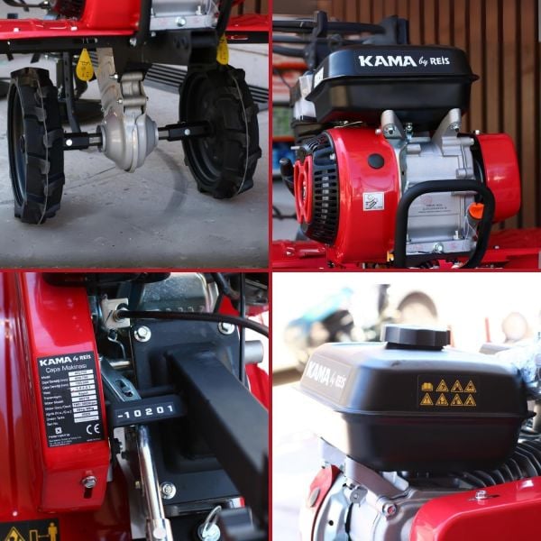 Kama KGL75Z Çapa Makinası Benzinli İpli 7 Hp + Çapa Alt Grubu Hediye