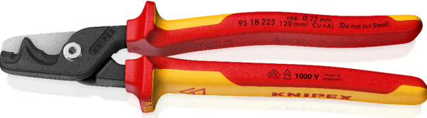 KNIPEX  KADEMELİ KESİMLİ KABLO MAKASI 1000V