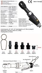 Gison GP-854J 1/4 Havalı Cırcır Kolu 6,35 mm