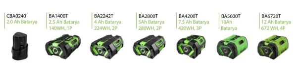 Ego BA6720T 672WH 4P Batarya 56V 12 Ah
