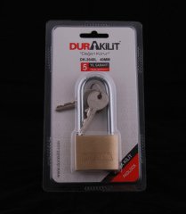 Dura 40 MM Pirinç Asma Kilit Uzun Kancalı