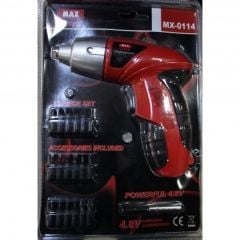Max Extra MX 0114 Şarjlı Setli Tornavida  4.8 V