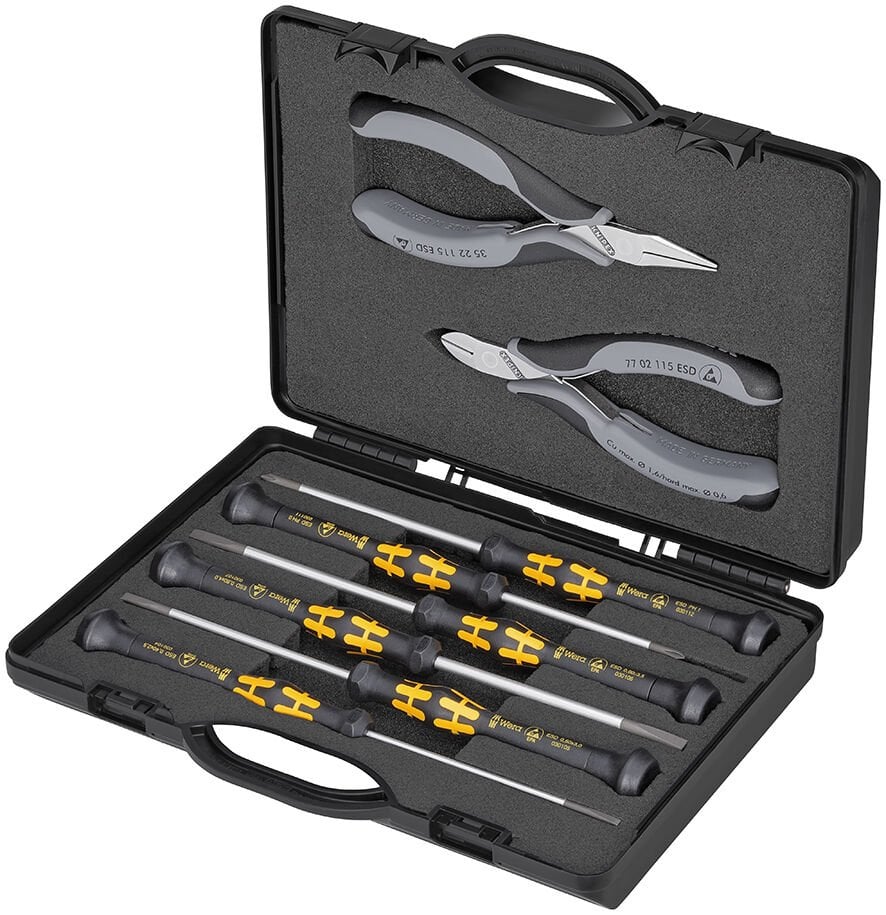 KNIPEX 00 20 18 ESD ELEKTRONIKÇI PENSE SETI