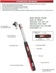 GAV DTU 030 SERİSİ DİJİTAL TORK ANAHTARI