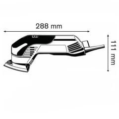 Bosch GDA 280 E Titreşimli Zımpara Makinası Üçgen 280 W
