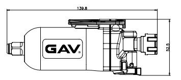 Gav OS-8238L 3/8 inç Kelebek Havalı Somun Sökme