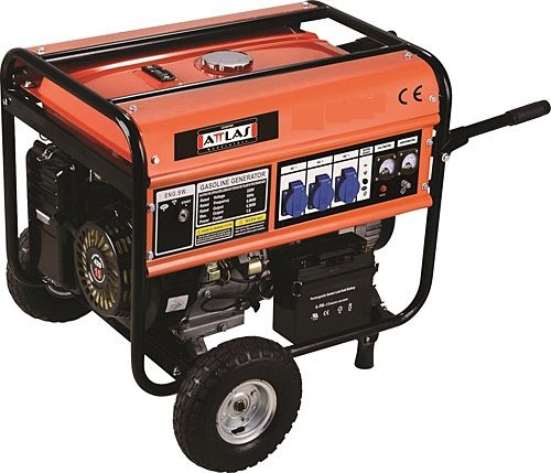 Attlas MP8300E Benzinli Marşlı 6,5 KW  Monofaze (220V)  Jeneratör