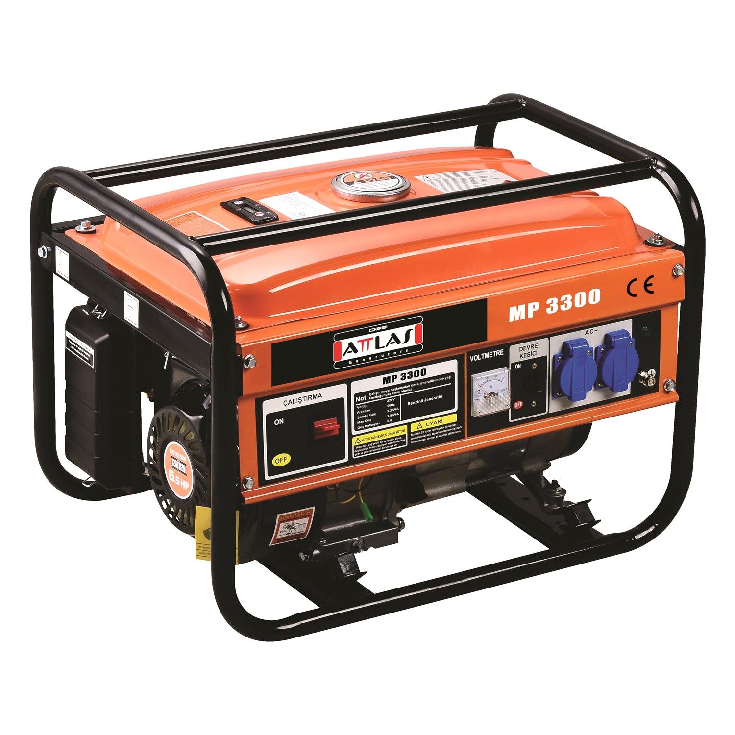 Attlas MP3300 Benzinli  Monofaze (220V)  Jeneratör