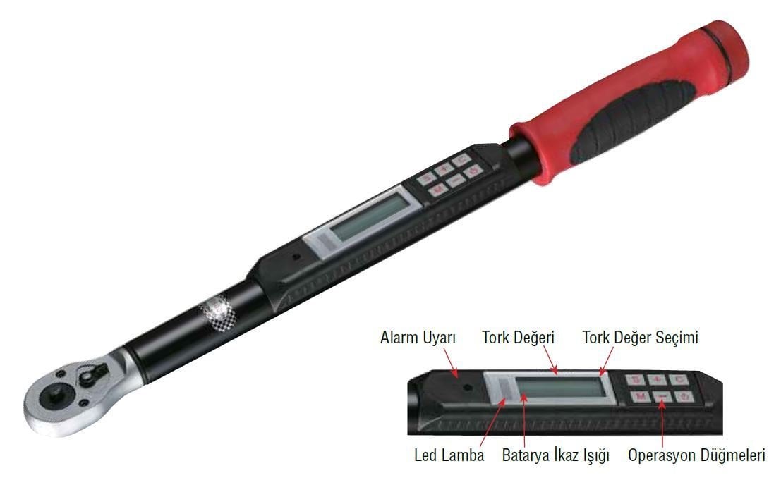 GAV ETC-100NS SERİSİ DİJİTAL TORK ANAHTARI