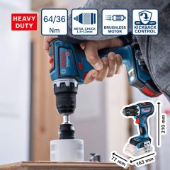Bosch Gsr 18V-90 C Akülü Vidalama 2x5 ah