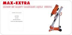 Max Extra KM 255 HS Karot Makinası Açılı Sehpa
