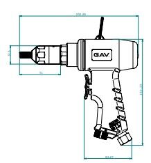 Gav OS-935-M8 Somunlu Havalı Perçin Tabancası