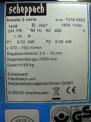 Scheppach Basa 3 Şerit Testere