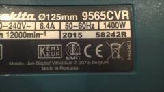 Makita 9565CVR Devir Ayarlı 1400 Watt 125 mm Avuç Taşlama