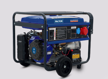 FACTOR KGL 8000 CE3 Benzinli Jeneratör (8,1 kVA) Marşlı ve İpli Trifaze
