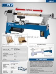 Scheppach DM460T (DMT450)  Kargo Bedava Ağaç Torna Makinası