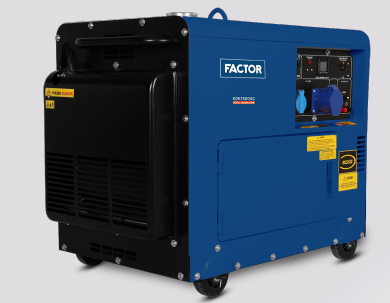 FACTOR  KDK7500SC Dizel Kabinli Jeneretor Monofaze