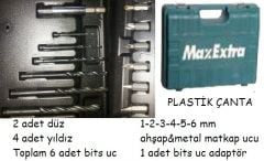 MAX EXTRA MXP1850 3 ADET AKÜLÜ MATKAP 