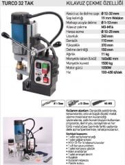Turcoboor Turco 32-T 1050 W Manyetik Matkap