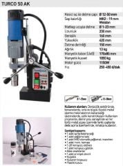 Turcoboor 50 AK Manyetik Matkap (1150 W)