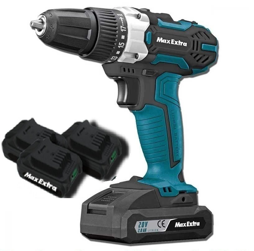 Max Extra MXP2050 20 V Akülü Darbesiz Matkap