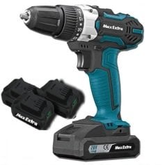 MAX EXTRA MXP 2050D DARBELİ 3 ADET AKÜLÜ MATKAP 20V
