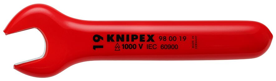 KNIPEX VDE İZOLELİ TEK AĞIZ ANAHTAR 22 MM